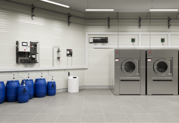 What happens if a dosing equipment runs out of water?